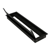 Mat Siyah Masa Kablo Kanal Kapağı, Fırçalı Lüks 80*276 Mm - 4