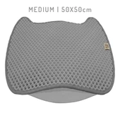 Cattie Taraklı Model Kum Toplayıcı Fonksiyonel Kedi Paspası Grey - Kedi Model M Boy 50-50cm - 2