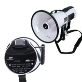 NOTEL 106U 100 WATT BLUETOOTH-USB-SİREN-SES KAYIT ÖZELİKLİ DAHİLİ BATARYALI BÜYÜK BOY MEGAFON - 3