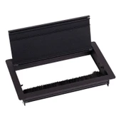 Mat Siyah Fırçalı Kablo Kanal Kapağı 295 mm thumbnail 2