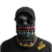 Etnik Desen Maske 4 Mevsim Motosiklet ve Outdoor Bandana - Balaklava DN0312 - 2