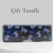 Fixpoint Çift Taraflı, Çift Kalemtıraşlı, Cüzdan Tipi Mavi Kalem Çantası/Kalemlik thumbnail 3