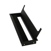 Mat Siyah Masa Kablo Kanal Kapağı, Fırçalı Lüks 80*276 Mm - 3