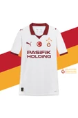 Galatasaray Orijinal Lisanslı 2024/25 5 Yıldızlı Beyaz Deplasman Taraftar Forma Spor Bileklik Set Hediyelik Ahşap Kutulu thumbnail 2