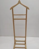 Dilsiz UŞAK 90538 Tek Tepe Model HAM BOYASIZ CİLASIZ Askılık Ahşap Kayın El yapım - 2