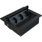 Revo-Line Dönmeli Masaüstü Priz Kutusu USB - Antrasit 10.8100 thumbnail 1