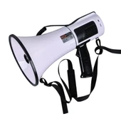 NOTEL 106U 100 WATT BLUETOOTH-USB-SİREN-SES KAYIT ÖZELİKLİ DAHİLİ BATARYALI BÜYÜK BOY MEGAFON - 2