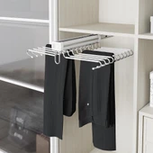 Beyaz Lüx Alüminyum Çiftli Pantolonluk S6723 thumbnail 3