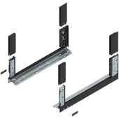 Blum İç Kiler Çekmecesi Legrabox Free C Yüksek Camlı Yanak Önü Camlı 50 cm. Frenli Blumotion Orion Gri Antrasit thumbnail 6