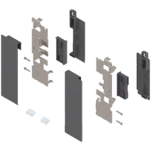 Blum İç Kiler Çekmecesi Legrabox Free C Yüksek Camlı Yanak Önü Camlı 50 cm. Frenli Blumotion Orion Gri Antrasit thumbnail 9