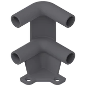 Blum 2'li Sepetlik Köşe Tutucu Gri 4 Ad. thumbnail 1