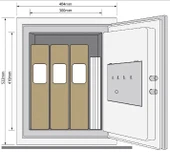 Yale Yangın Sertifikalı Kasa - Ekstra Büyük Boy - YFM/520/FG2 - 2