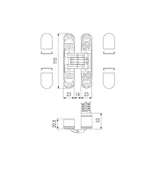 AGB Yaylı Gizli Ayarlı Gömme Kapı Menteşesi ECLIPSE 3.2 HD Self Mat Krom thumbnail 4