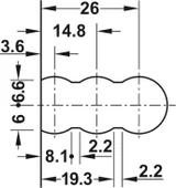 Lamello Cabineo RTA Dolap Bağlantı Elemanı - Siyah 12 Adet thumbnail 9