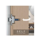 AGB Yaylı Gizli Ayarlı Gömme Kapı Menteşesi ECLIPSE 3.2 HD Self Mat Krom thumbnail 1