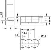 Lamello Cabineo RTA Dolap Bağlantı Elemanı - Siyah 12 Adet thumbnail 7
