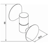 Paslanmaz Uv Lift-off Cam Menteşesi 44 Mm - 3