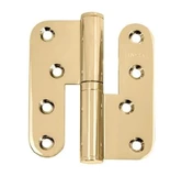 10 Cm. Oval Kapı Menteşesi Parlak Pirinç - 1