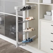 Antrasit Gizli Blum Tandem Raylı Frenli 4 Raflı Ayakkabılık Seti S6741-6742 thumbnail 3