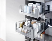 Blum İç Kiler Çekmecesi Legrabox Free C Yüksek Camlı Yanak Önü Camlı 40 cm. Frenli Blumotion Orion Gri Antrasit - 4