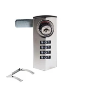 Şifreli Mandallı Dolap Kapak Kiliti Nikel İki Fonksiyonlu M238 thumbnail 1