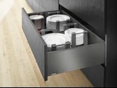 Blum Legrabox Pure C Yüksek Yanak 55 Cm. Tip-On Blumotion Orion Gri Antrasit thumbnail 1