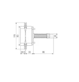 AGB Yaylı Gizli Ayarlı Gömme Kapı Menteşesi ECLIPSE 3.2 HD Self Mat Krom thumbnail 5