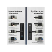 Philips DDL603E-5HWS Akıllı Kollu Kapı Kilidi - 4