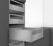 Blum İç Kiler Çekmecesi Legrabox Pure C Yüksek Yanak Önü Camlı 45 Cm. Frenli Blumotion Orion Gri Antrasit thumbnail 6