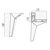 Moderno Mobilya Koltuk Kanepe Ve Dolap Ayağı Mat Siyah 18 Cm. - 4 Adet - 3
