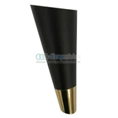 Konik Açılı Dolap Ayağı Parlak Altın Mat Siyah 15 Cm - 1