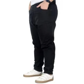 Büyük Beden Pantolon Gabardin Jogger Doğa 22920 Siyah - 3