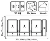 Çekmece İçi Çöp Kovası 90 Cm. Modül - 2