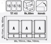 Çekmece İçi Çöp Kovası & Deterjanlık 80 Cm. Modül - 2