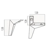 Moderno Mobilya Koltuk Kanepe Ve Dolap Ayağı Mat Siyah 12 Cm. - 4 Adet - 2