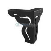 Mat Siyah Desenli Ayak 10 Cm - 1