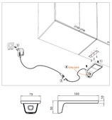 Tezgah Altı Dokunmatik Led Işıklı Aydınlatma Usb Çıkışlı - 2