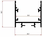 Lineer Sıvaüstü Asma Sarkıt Pcb Led Profil Armatür - 7