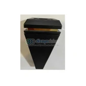 Kare Konik Mobilya Dolap Ayağı Mat Siyah Altın 23 Cm - 5