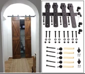 Ahır Kapı Çift Kanat Design 100s Sürgü Kayar Kapı Sistemi thumbnail 6