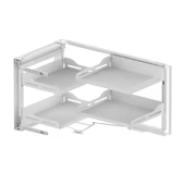 Unique Slim Kapağa Monte Körköşe Mekanizması Antrasit  S3072US Kör Sol 50 cm. thumbnail 4