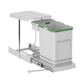 Teleskopik Raylı Plastik Gövde Çöp Kovası 16+1 Lt S2391 - 4