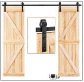 Ahır Kapı Çift Kanat Design 100s Sürgü Kayar Kapı Sistemi thumbnail 3