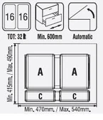 Çekmece İçi Çöp Kovası 60 Cm. Modül - 2