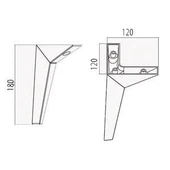 Moderno Mobilya Koltuk Kanepe Ve Dolap Ayağı Mat Siyah 23 Cm. - 4 Adet thumbnail 3