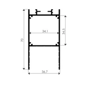 Lineer Sıvaüstü Asma Sarkıt Pcb Led Profil Armatür 5535 - 3