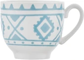 Emsan Ethnic Azur New Bone 2 Kişilik Kahve Fincan Takımı 90 ml Mavi thumbnail 6