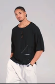 Oversize Tasarım T-Shirt - 1