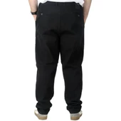 Büyük Beden Erkek Gabardin Pantolon Doğa 22850 Siyah - 4