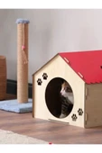 Ahşap Demonte Kedi Evi Evcil Hayvan Yuvası - 1